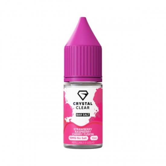 Crystal Clear Bar Salt - Nic Salt - Strawberry Raspberry Cherry Fusion