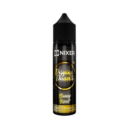 Nixer X Dripping Desserts - 30ml - Jammy Biscuit - Longfill