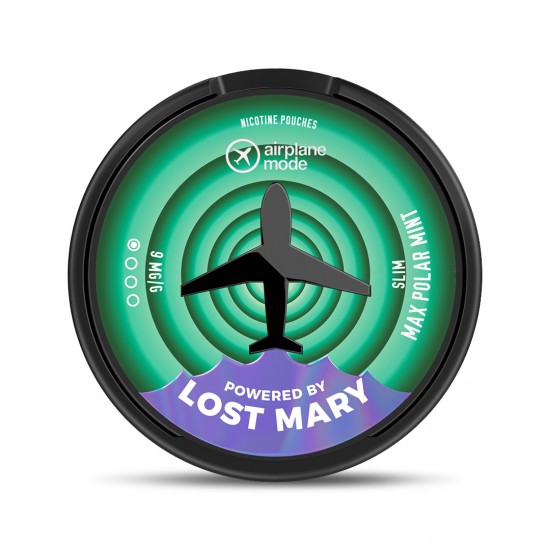 Airplane Mode (Powered By Lost Mary) Max Polar Mint Nicotine Pouch