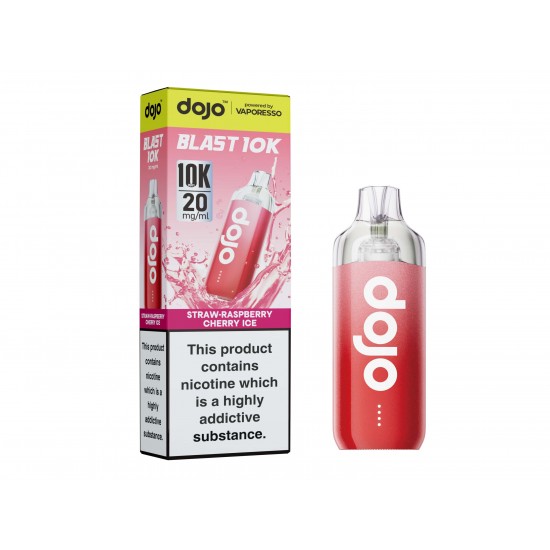 DOJO BLAST 10K Kit (Powered by Vaporesso) - Straw Raspberry Cherry Ice