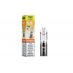 DOJO BLAST 2000 Go Transparent Pod & Refill (Powered by Vaporesso) - Ten Tangerines