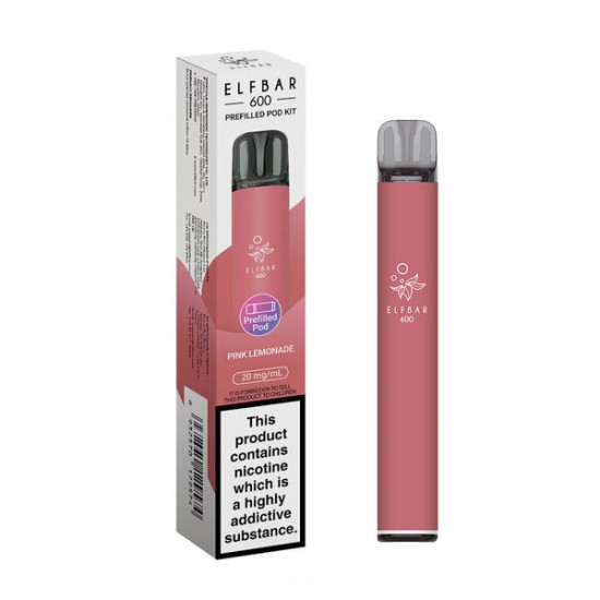 Elf Bar 600 Pre Filled Pod Kit - Pink Lemonade