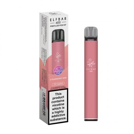 Elf Bar 600 Pre Filled Pod Kit - Strawberry Kiwi